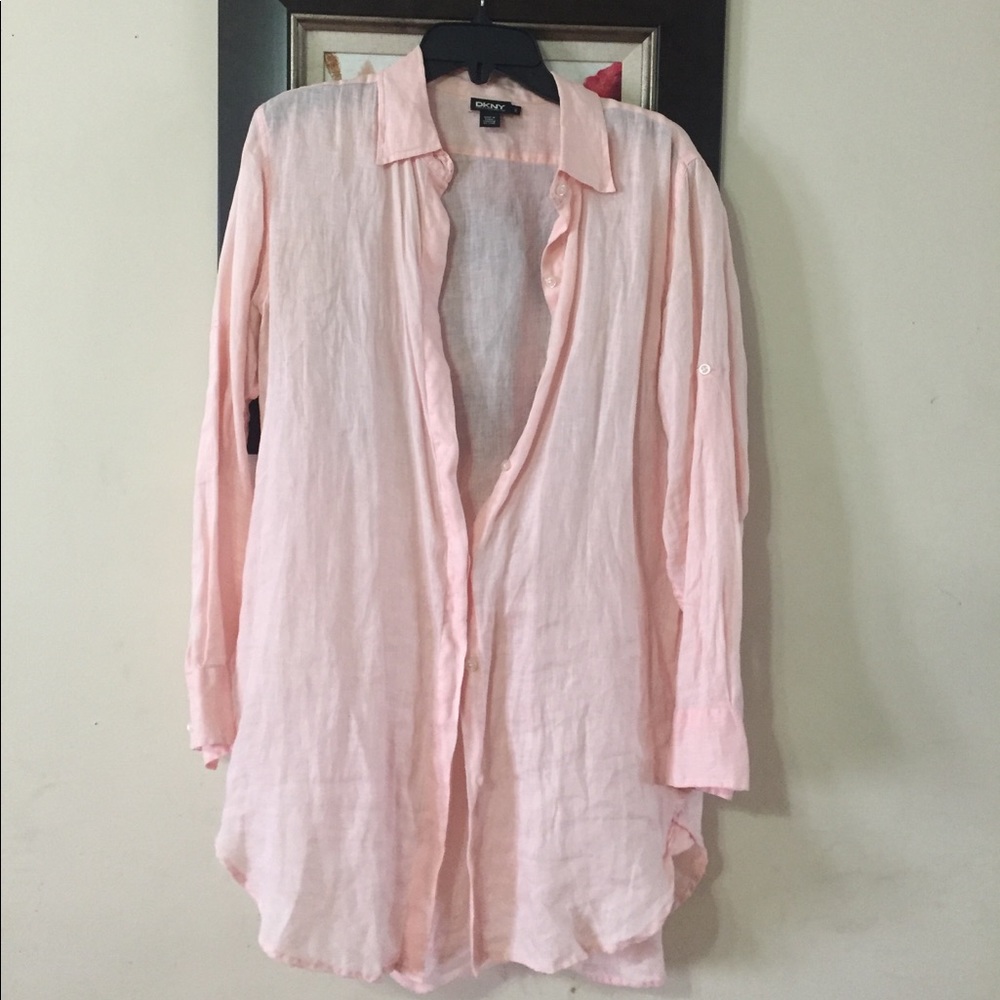 DKNY light pink top with bottoms